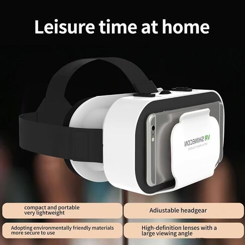 3D VR Glasses Virtual Reality Headset with Controller | Compatible with iPhone and Android, 4.7 to 6.5 inches, Mobile gaming and movies, Immersive experience in Saudi Arabia