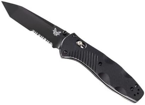 Benchmade Barrage Tactical Knife, 154CM Steel Blade (583SBK) | Black Valox handle, Drop-Point blade in Kuwait
