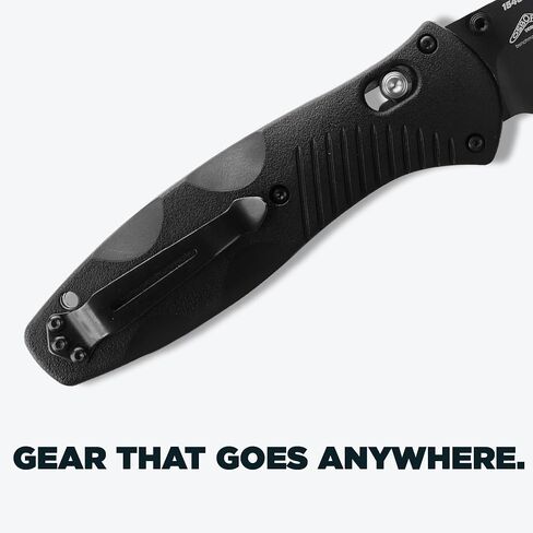 Benchmade Barrage Tactical Knife, 154CM Steel Blade (583SBK) | Black Valox handle, Drop-Point blade in Kuwait