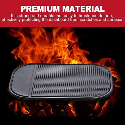 5 Pack Anti Slip Dashboard Sticky Pad, Washable Sticky Gel Grip Mat for Car Interior Accessories, Multi-Functional Non Slip Holder for Cell Phone Keys in Saudi Arabia