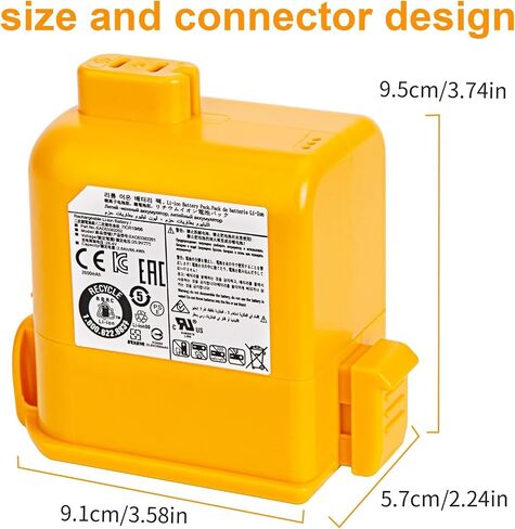 EAC63382201 Replacement Battery Compatible with LG Cord Zero A9 A9S P9 A9K-CORE A9MAX A9T-Ultra A9K PRO A9N A9M A9MULTI A958 A958SA A9 Plus A905M A907GMS A905RM A908MVR A929KVM A958S A9KMAX A916 in Kuwait