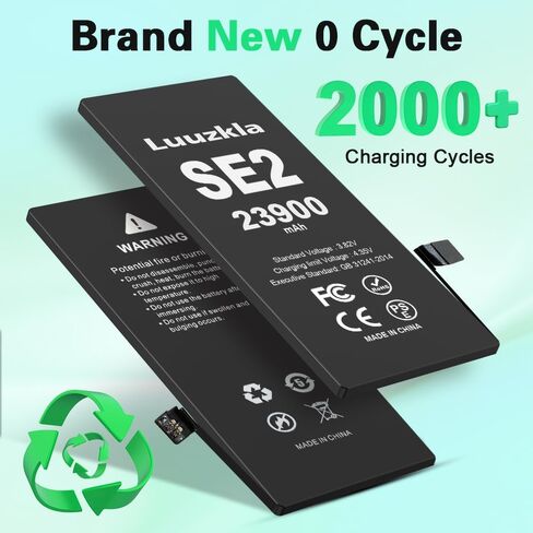 23900mAh Battery Compatible with iPhone SE2 (iPhone SE 2020), (New Upgrade) Super Capacity Battery Replacement Compatible with iPhone SE2, with Full Tool Kits-0 Cycle High Capacity in Kuwait