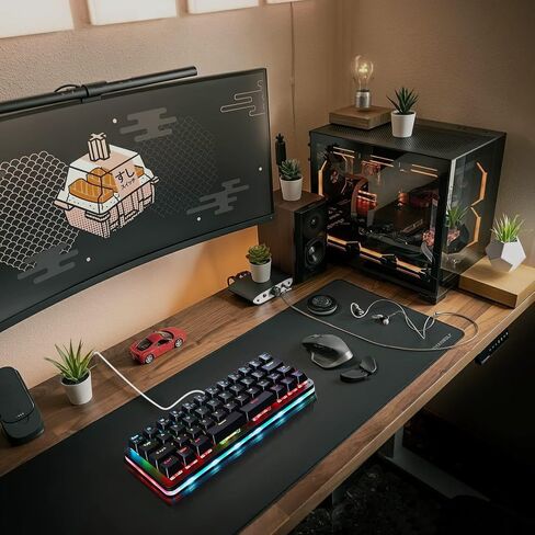 Koolertron 42-Key 40% Macaro Gaming Keyboard - Compact RGB Backlit Mechanical Keypad, Hot-Swappable USB-C Programmable Mini Keyboard for PC/Mac Gamers (Fully Customizable) in Saudi Arabia