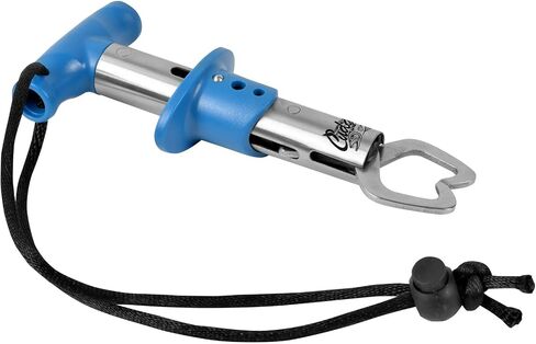 CUDA 6" Fish Lip Gripper, Durable Stainless Steel Up to 22 Lbs Fishing Accessory Tool for Freshwater Fish with Non-Slip T-Handle, Lanyard Included in Saudi Arabia