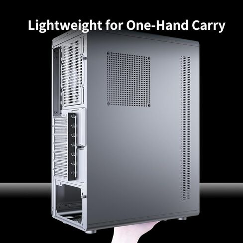 MUSETEX M2 ATX PC Case, 1 Non-RGB 120mm Fan PC Case, Computer case with Mesh Front,Magnetic Dust Filter, Ultra-Slim and Lightweight Portable Design, Black in Saudi Arabia