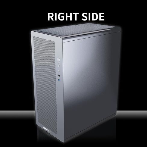 MUSETEX M2 ATX PC Case, 1 Non-RGB 120mm Fan PC Case, Computer case with Mesh Front,Magnetic Dust Filter, Ultra-Slim and Lightweight Portable Design, Black in Saudi Arabia