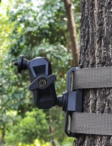 Trail Camera Mount, 1/4 "-20 Threaded Game Camera Holder for Tree Mount with Straps, 360° Adjustable Hunting Accessories Gear (2 Pack) in Saudi Arabia