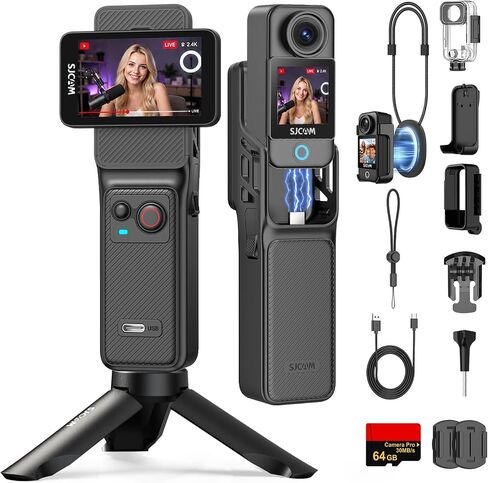 SJCAM C400 4K Action Vlogging Camera with 7H Long Recording,POV cam in Saudi Arabia
