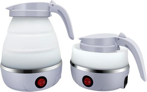 0.6L Small Travel Foldable Electric Kettle Collapsible Coffee Tea Kettle | Automatic Shut-Off,Portable Foldable,Easy Storage,Mini Hot Water Boiler in Saudi Arabia