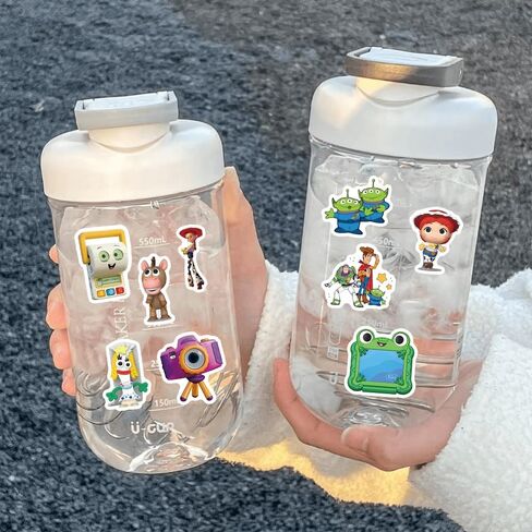 100Pcs Toy Cartoon Movie Story Sticker Bundle, Cool Vinyl Decals for Laptop, Water Bottle, Phone, Skateboard, Luggage, Bicycle, Guitar, DIY Gift for Fans (Toy1) in Saudi Arabia