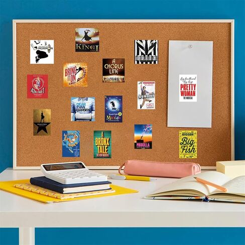 50PCs Broadway Pack Stickers,Classic Musical Play Sticker, Broadway Musical Vinyl Waterproof Decals for Laptop,Journal,Water Bottle,Wall,Theater,Dorm Deal, Poster Set Stickers for Kids,Teens,Girls in Saudi Arabia