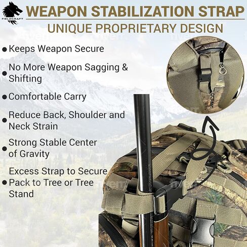 FIELDCRAFT Hunting Backpack Daypack for Rifles, Bows, Crossbows, Muzzleloader, Hunting, Hiking, Archery, Blackpowder, Outdoors Expeditionary Alpha Pack in Saudi Arabia