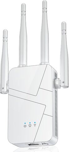 2026 WiFi Extender Signal Booster for Home, 15000sq.ft Wireless Internet Repeater, Long Range WiFi Booster and Signal Amplifier w/Ethernet Port, WiFi Router Extender Support 99% Devices, 1-Tap Setup in Saudi Arabia