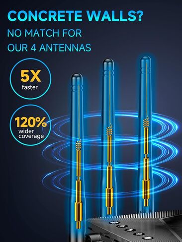 WiFi Extender Signal Booster for Home, Covers Up to 13,000 Sq Ft, 1-Tap Setup Wireless Internet Repeater, Eliminates Dead Zones, Reduces Buffering, Supports 50+ Devices in Saudi Arabia