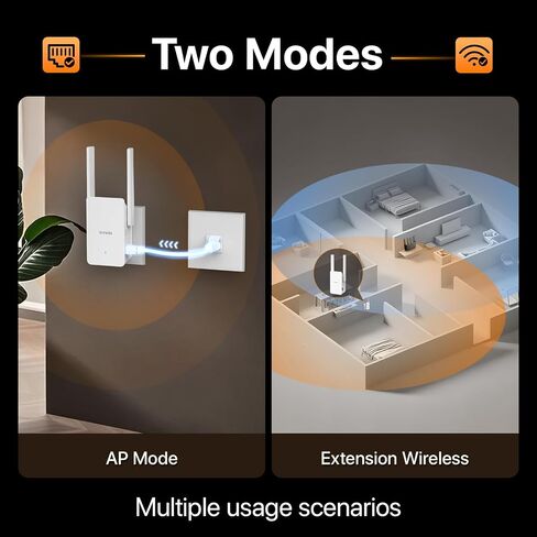 Tenda AX1500 WiFi 6 Range Extender, WiFi Signal Booster for Home Up to 1500sg.ft and 30+ Devices, Dual Band WiFi Extender Booster with Gigabit Ethernet Port, AP Mode, WPS Easy Setup(A23) in Saudi Arabia