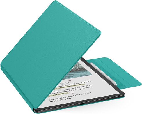 MoKo Magnetic Case for 11" Kindle Scribe 3rd & Colorsoft 1st, Denim Gray | Strong Magnetic,Slim Folio Premium PU Leather Cover with Pen Clasp & Auto Sleep Wake for 2025 Kindle Scribe Case in Saudi Arabia