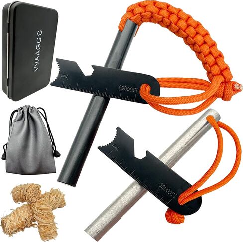 VVAAGG 4 Inch Large Ferro Rod Fire Starter Survival Flint Kit in Saudi Arabia