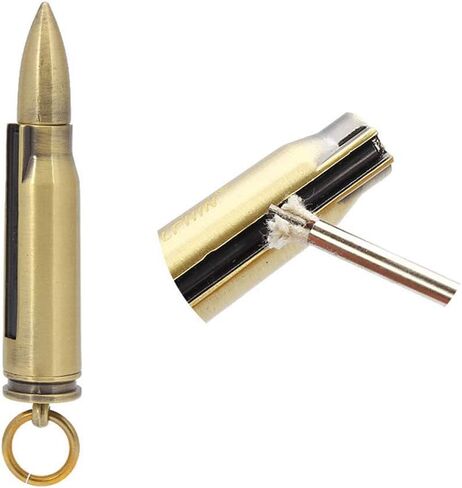 Permanent Match Metal Matchstick Flint Fire Starter, Keychain Lighting Sticks Reusable Immortal Lighter for Camping Hiking Emergency Survival Gear in Saudi Arabia