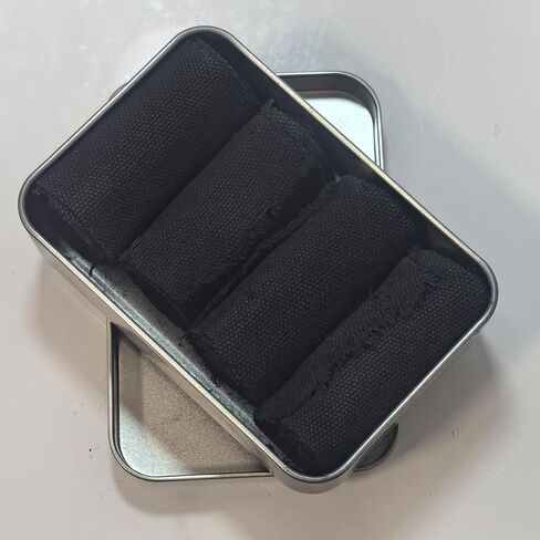 Supply Charcloth Char Cloth Fire Starter Hand Camping Hiking Bushcraft 4 Rolls in Saudi Arabia