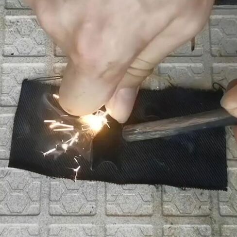 Supply Charcloth Char Cloth Fire Starter Hand Camping Hiking Bushcraft 4 Rolls in Saudi Arabia