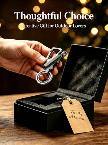 Permanent Match Lighter, Waterproof Matches, Strike Anywhere Matches, Emergency Fire Starter Striker Set, with Metal Keychain, Black in Saudi Arabia