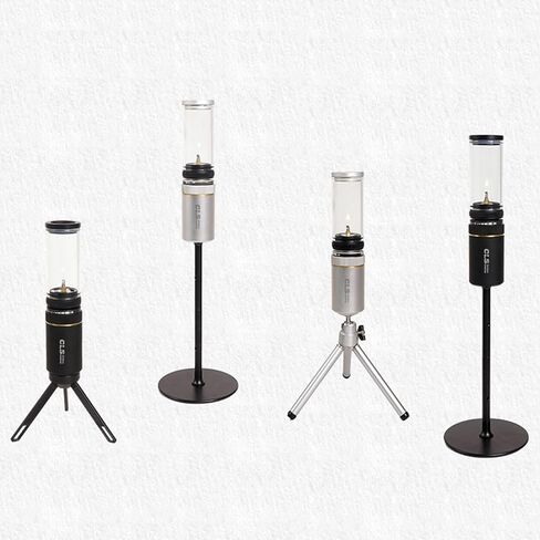 Camping Gas Lantern Emergency Essential Portable Glass Mantle Lamp Adjustable Fire Aluminum Alloy Manual Ignition Suitable for Camping Hiking Fishing, Black in Saudi Arabia