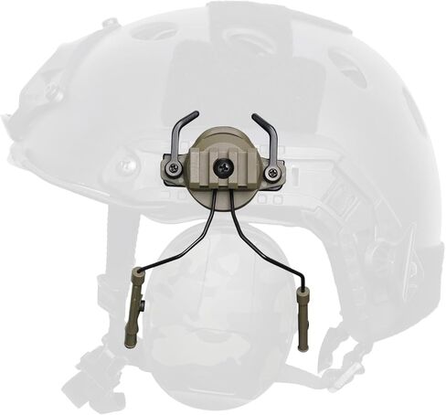 Qavctw Tactical Helmet Rail Headset Adapter Suspension Bracket | For Airsoft Ear Protection Fast ARC Rail System in Saudi Arabia