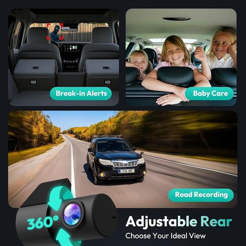 BOTSLAB 4k Dash Cam Front and Rear, 24/7 Parking Monitor with Hardwired Kit, 170° Ultra Wide Dashcam, ADAS, IMX415 Sensor, Night Vision, WDR, Loop Recording, 5G/2.4G WiFi & GPS, Free 64GB Card | 24H Parking Mode, 5.8GHz WiFi, Superior WDR Night Vision, AD in Saudi Arabia