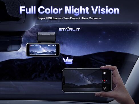 Pelsee S1 Pro Native 4K + 4K Dash Cam Front and Rear, 128GB Card Included | 8MP Dual HDR Dash Camera for Cars, 5.8GHz WiFi 30MB/s Download, GPS, Voice Control, Full Color Night Vision, 24H Parking Mode in Kuwait