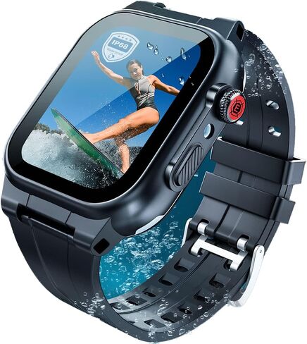 Waterproof Case for Apple Watch 45mm 44mm 42mm 41mm 40mm 38mm with Band, IP68 Waterproof Built-in Screen Protector for Apple Watch Series 8 7 6 5 4 3 2 SE SE2, Full Body Rugged Case for iWatch in Saudi Arabia