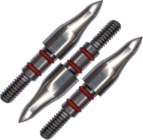 100/125/150/200 Grains Archery Field Points,9/32″，5/16″，19/64 ″ Field Points, Stainless Steel Screw in Archery Field Tips and BroadHeads (1 Dozen 12 PCS) in Saudi Arabia