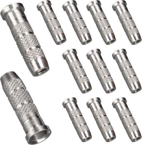 12P/28P Archery Arrow Aluminum Inserts for ID 6.2mm/.246" Shafts, Carbon Arrow Tips Base Replacement for Hunting Practice in Saudi Arabia