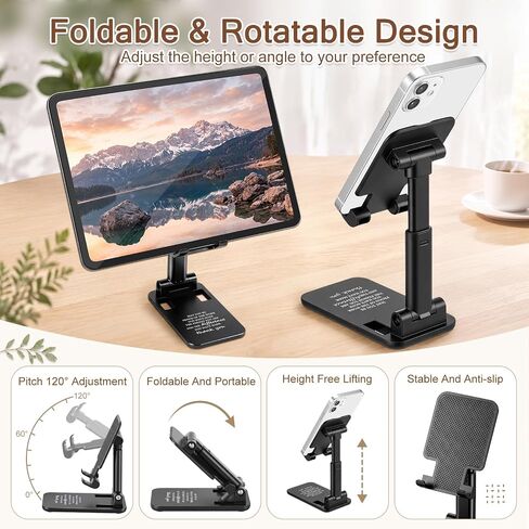 Sabary 16 Pcs Employee Appreciation Gifts Bulk Desktop Cellphone Stand with Inspiring Quote Foldable Angle Height Adjustable Portable Holder Thank You Gift for Team Office Coworkers Staff Teachers in Kuwait