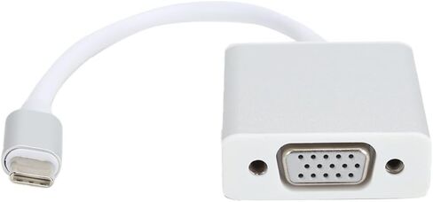 7.87in Aluminium Alloy Type-C Male to VGA Female Adapter 1080P USB 3.1 Plug and Play Portable Video Adapter for OS X Desktop Computer in Saudi Arabia