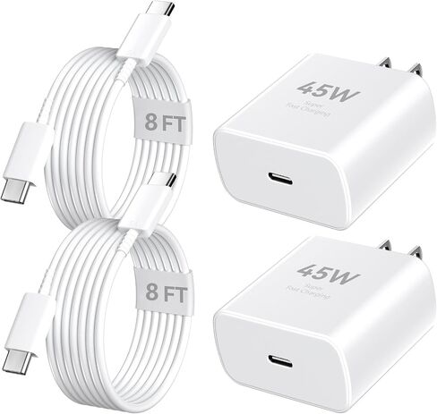 iPhone 17 16 15 Pro Max Charger Fast Charging, 45W USB C iPhone Charger Fast Charging Cable 10FT Long Type C Chargers Block Compatible with iPhone 17 Pro Max/17 Pro/17/16/16 Pro Max/15 Pro Max in Saudi Arabia