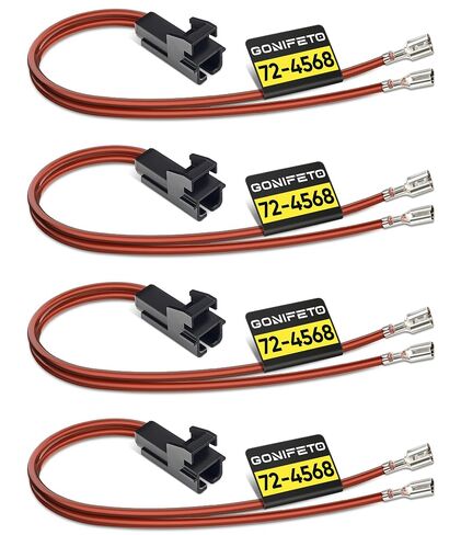 72-4568 Speaker Wiring Harness, 4 Pcs for Chevy Silverado,GMC Sierra | PRO-SERIES Speaker Harness, 25 cm Thickened Extended Door Speaker Harness Adapter for Buick, Cadillac, Express and Yukon in Saudi Arabia