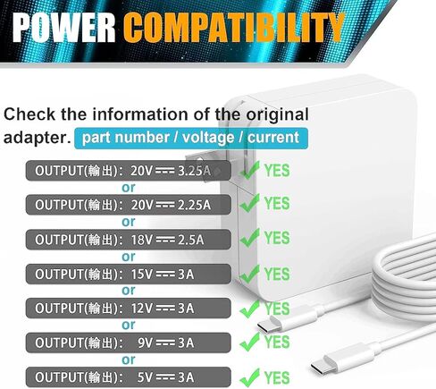 Replacement 65W 45W Samsung Galaxy Book pro 360 Charger USB C for NP950QDB NP930QDB Galaxy Book Pro NP950XDB NP930XDB 15.6"13.3 KA1US KA2US KB1US KB2US Laptop Power Supply Adapter Cord in Saudi Arabia
