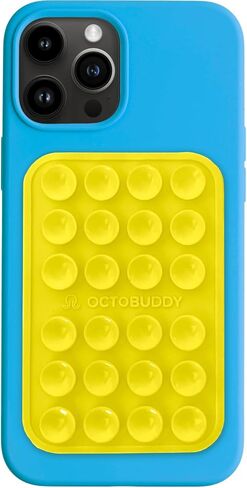 OCTOBUDDY Classic MAX - Silicone Suction Phone Case Adhesive Mount | iPhone and Android Compatible - Hands-Free, Strong Grip Holder for Selfies and Videos - 2.6″ x 3.9″, Hot Cocoa in Saudi Arabia