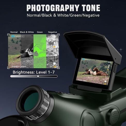 Telescope, Telescope for Adults High Powered, Professional Refractor Auto-Focus Smart Digital Electronic Telescopes with 4K Astrophotography Camera, Dual Screens Spotter, Carry Bag and 32G Card in Saudi Arabia