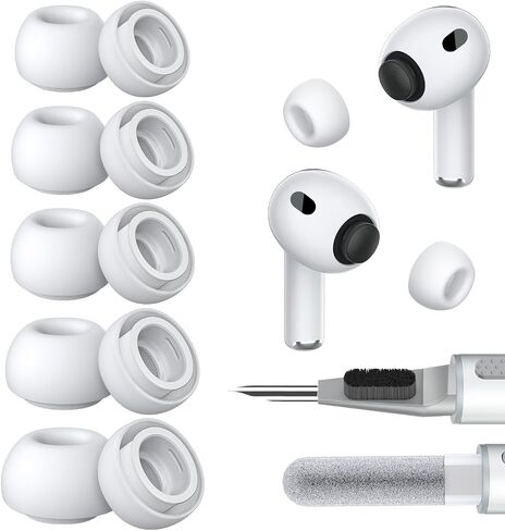 Ear Tips Replacement for AirPods Pro 3, Silicone Earbuds Tip 3 Pairs | Ear Buds Eartips with Cleaner Kit - Buds Replacement Accessories for AirPod Pro 3rd Gen (Assorted S/M/L, White) in Saudi Arabia