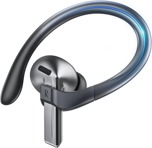 Gcioii Memory Titanium Alloy Ear Hooks for Galaxy Buds 4 Pro/Buds 4, Black | Anti-Slip Sport Grip Accessories Compatible with Buds 4 Series, Anti-Lost Lanyard for Comfortable Secure Fit During Sports in Saudi Arabia