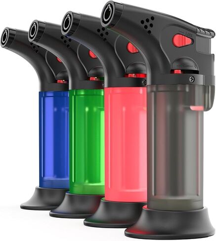 Torch Lighters Butane Refillable, Windproof Jet Blow Torch Lighters for Grill Fireplace BBQ in Saudi Arabia