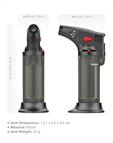 Torch Lighters Butane Refillable, Windproof Jet Blow Torch Lighters for Grill Fireplace BBQ in Saudi Arabia