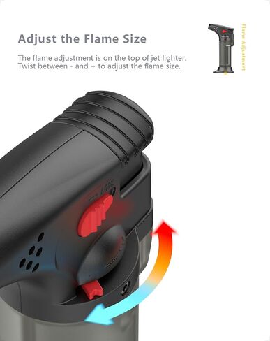 Torch Lighters Butane Refillable, Windproof Jet Blow Torch Lighters for Grill Fireplace BBQ in Saudi Arabia