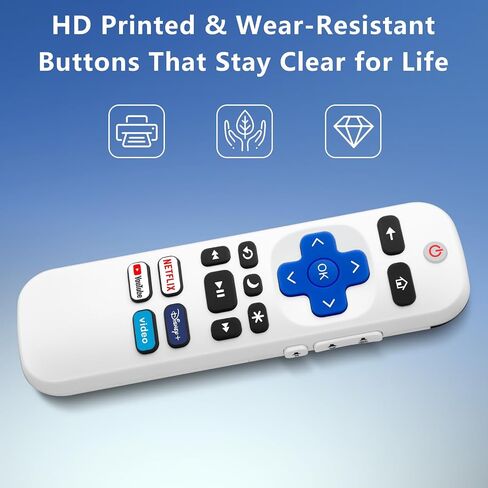 (Pack of 2) Remote Control Only for TCL Onn Hisense Sharp Philips Westinghouse Insignia Element TLC Roku Smart TV Ruko Ruku Roko Remotes Replacement-1 Year Warranty in Saudi Arabia