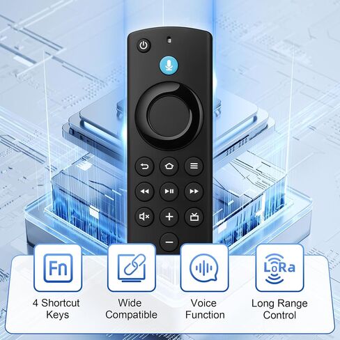 Replacement TV Remote Control for All Fire Series, Compatible with Fire Smart TV Stick/TV Cube/Stick Lite/HD/4K Max/4K, for Insignia TV Remote, Smart TV 3rd Gen with Voice Controller in Saudi Arabia