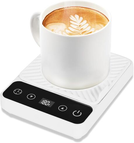 Mug Warmer - Electric Coffee Mug Warmer for Desk with Temperature Display | Coffee Cup Warmer Auto Shut Off,Smart 6-Temperature Control, Coffee Accessories for Coffee Lovers, Black in Saudi Arabia