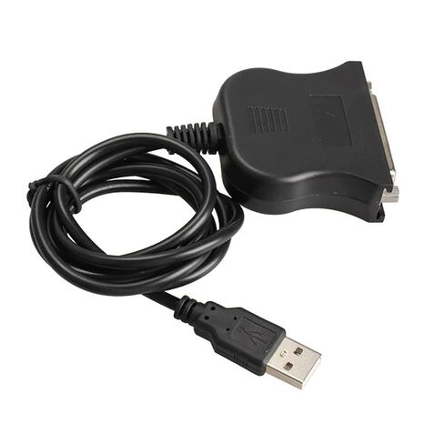 USB 2.0 to 25 Pin Parallel Port Printer Cable, 80cm, Black | 25Pin Female Port Print Converter for Printer, IEEE 1284 Parallel Interface Communication Adapter in Saudi Arabia