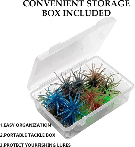 Creature Bait for Bass Fishing Soft Plastic Drop Shot Jig Lures Box | Bass Fishing, Creature Bait in Saudi Arabia