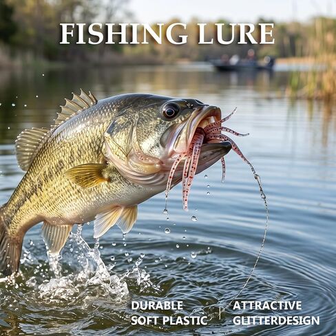 Creature Bait for Bass Fishing Soft Plastic Drop Shot Jig Lures Box | Bass Fishing, Creature Bait in Saudi Arabia